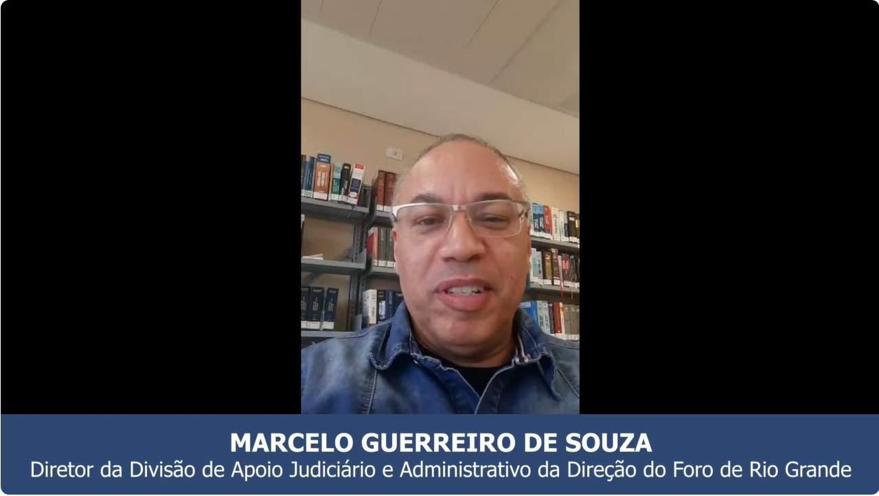 Marcelo Guerreiro - Diretor da Divisão de Apoio Judiciário e Administrativo da JF em Rio Grande